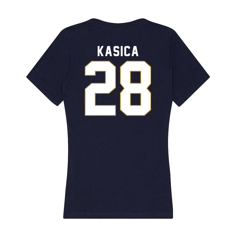 Notre Dame - NCAA Women's Soccer : Sonoma Kasica - Women's V-Neck T-Shirt-1