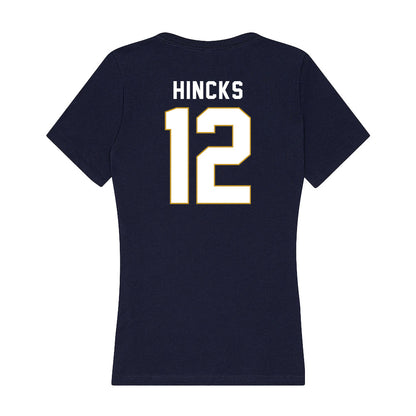 Notre Dame - NCAA Baseball : Connor Hincks - Women's V-Neck T-Shirt-1