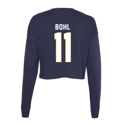 Notre Dame - NCAA Women's Volleyball : Mallory Bohl - Women's Cropped Crew Fleece-1