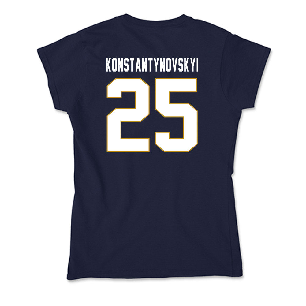 Notre Dame - NCAA Men's Basketball : Nikita Konstantynovskyi - Soft Style Women’s T-Shirt-1