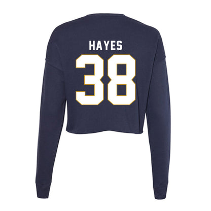 Notre Dame - NCAA Baseball : Anderson Hayes - Women's Cropped Crew Fleece-1