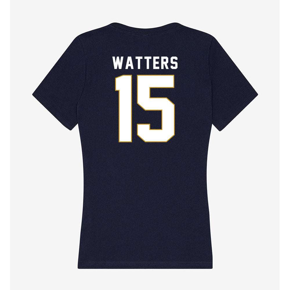Notre Dame - NCAA Baseball : Brenson Watters - Women's V-Neck T-Shirt-1