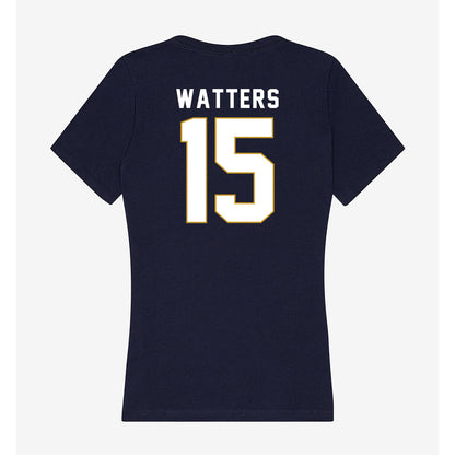Notre Dame - NCAA Baseball : Brenson Watters - Women's V-Neck T-Shirt-1