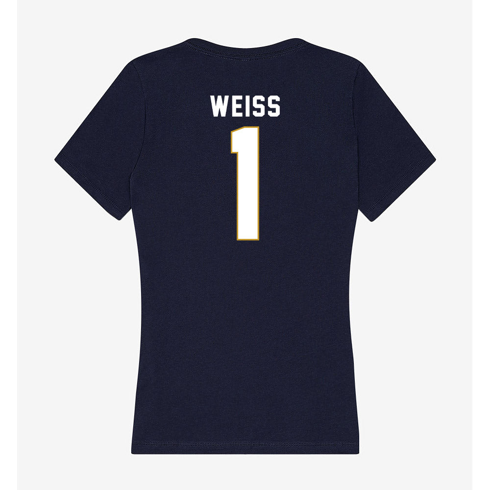 Notre Dame - NCAA Softball : Brianne Weiss - Women's V-Neck T-Shirt-1