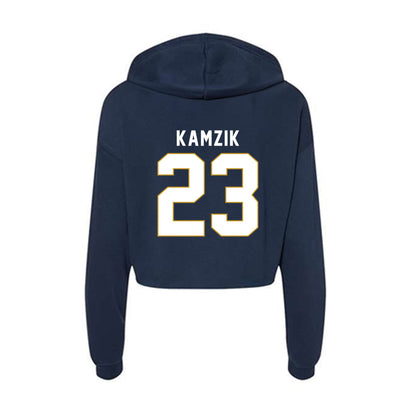 Notre Dame - NCAA Softball : Kamryn Kamzik - Women's Crop Fleece Hoodie-1