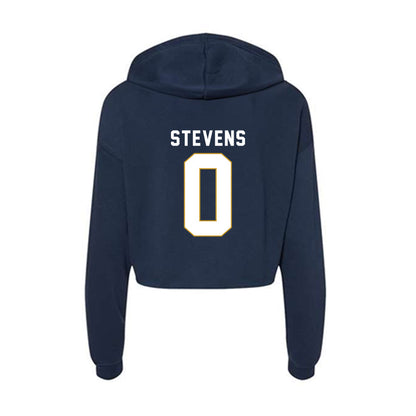 Notre Dame - NCAA Men's Basketball : Brady Stevens - Women's Crop Fleece Hoodie-1