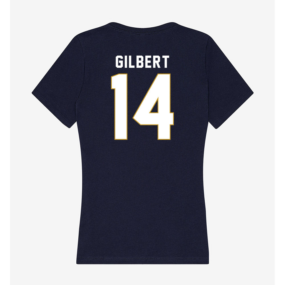 Notre Dame - NCAA Football : Micah Gilbert - Women's V-Neck T-Shirt-1