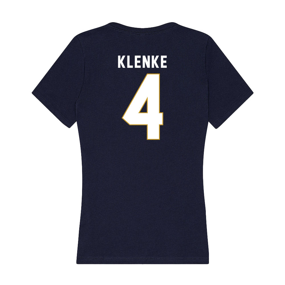 Notre Dame - NCAA Women's Soccer : Leah Klenke - Women's V-Neck T-Shirt-1