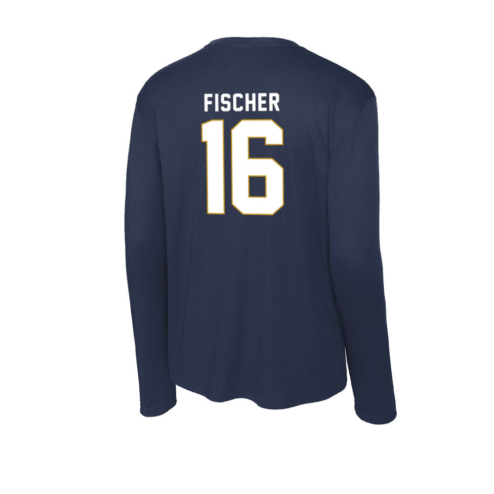 Notre Dame - NCAA Men's Ice Hockey : Paul Fischer - Activewear Long Sleeve T-Shirt