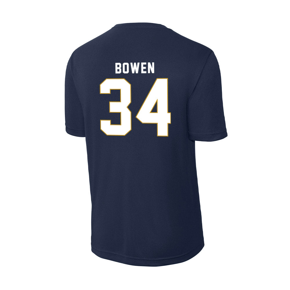 Notre Dame - NCAA Football : Drayk Bowen - Activewear T-Shirt-1