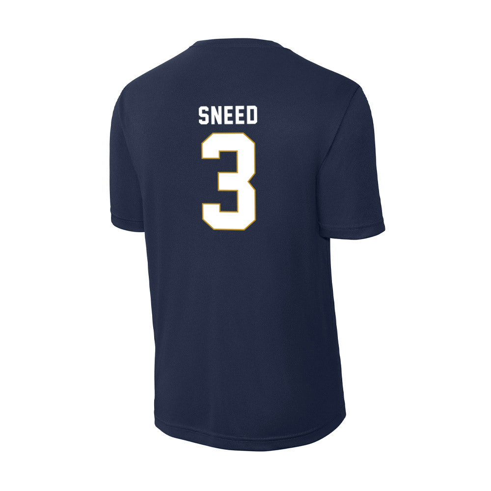 Notre Dame - NCAA Football : Jaylen Sneed - Activewear T-Shirt-1