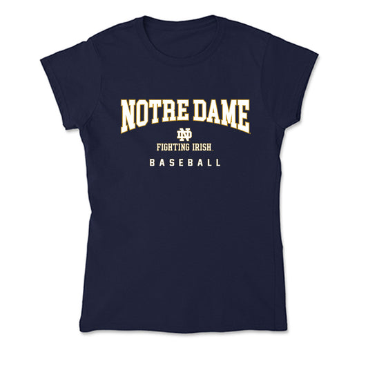 Notre Dame - NCAA Baseball : Parker Brzustewicz - Soft Style Women’s T-Shirt-0