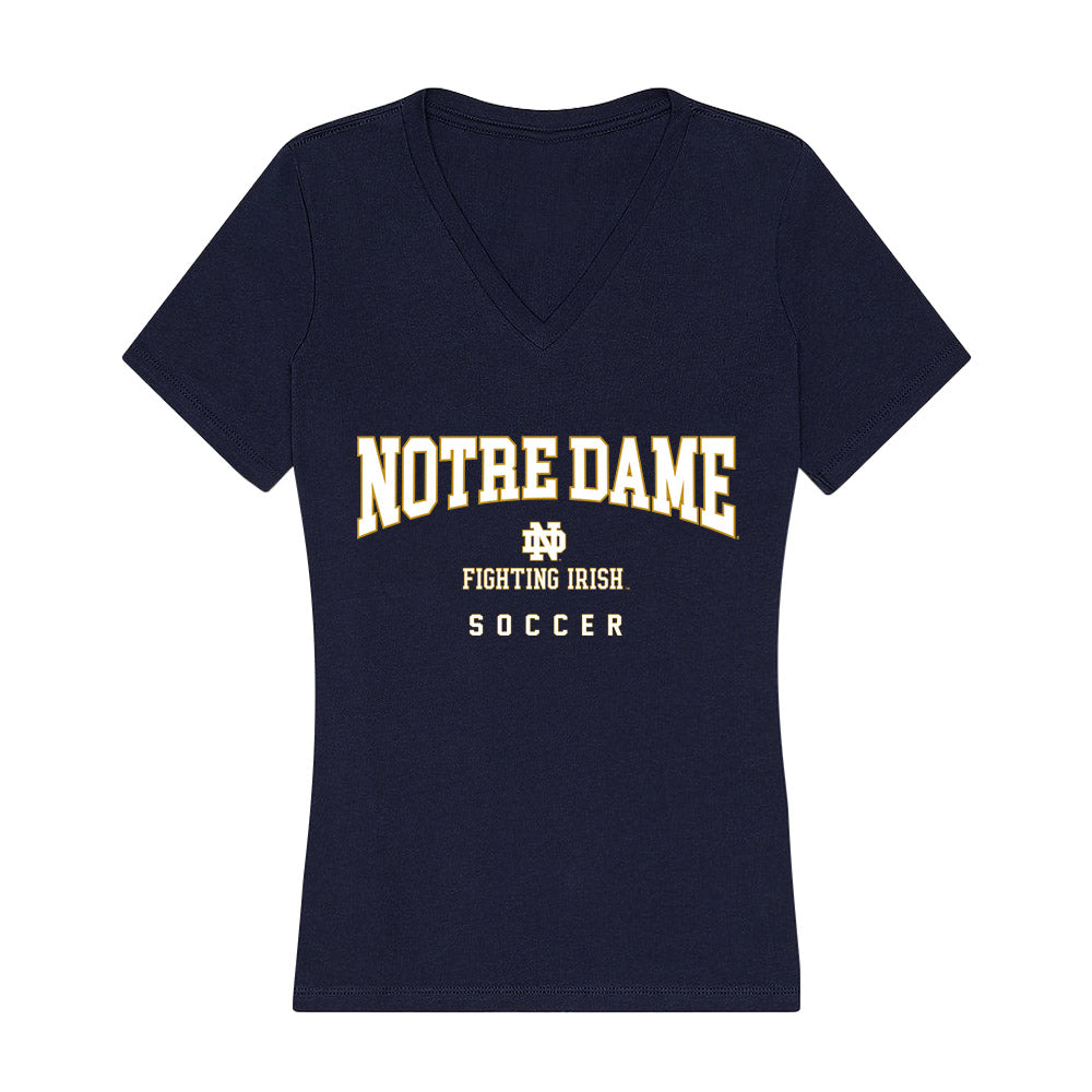 Notre Dame - NCAA Men's Soccer : Daniel Boateng - Women's V-Neck T-Shirt-0