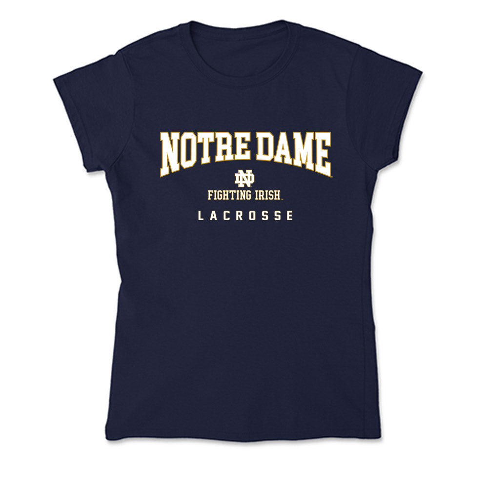 Notre Dame - NCAA Women's Lacrosse : Ellie McClelland - Soft Style Women’s T-Shirt-1