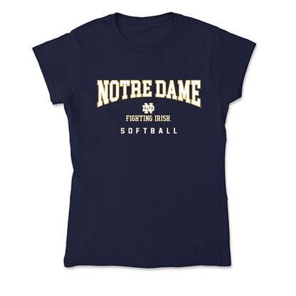 Notre Dame - NCAA Softball : Addison Amaral - Soft Style Women’s T-Shirt-0