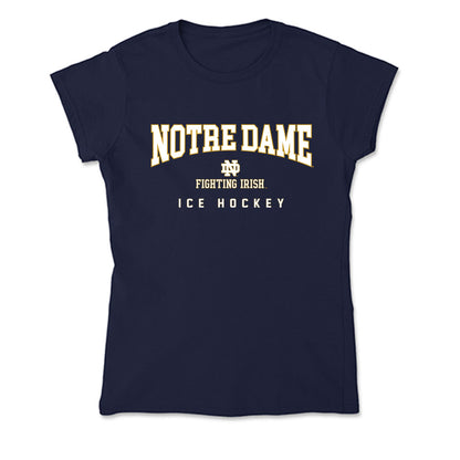 Notre Dame - NCAA Men's Ice Hockey : Jaedon Kerr - Soft Style Women’s T-Shirt-1