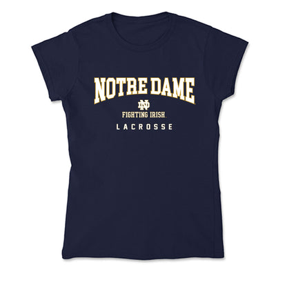 Notre Dame - NCAA Men's Lacrosse : Tyler Spano - Soft Style Women’s T-Shirt-0