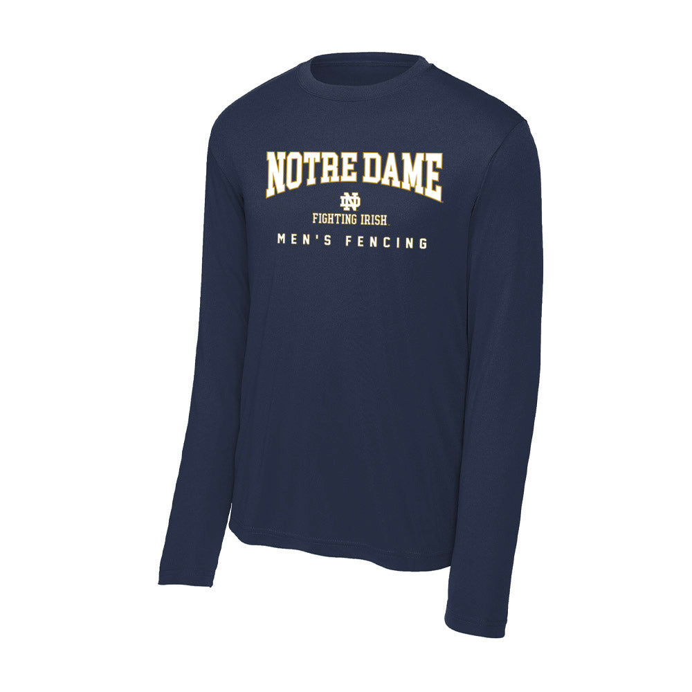 Notre Dame - NCAA Men's Fencing : Dominic Joseph - Activewear Long Sleeve T-Shirt