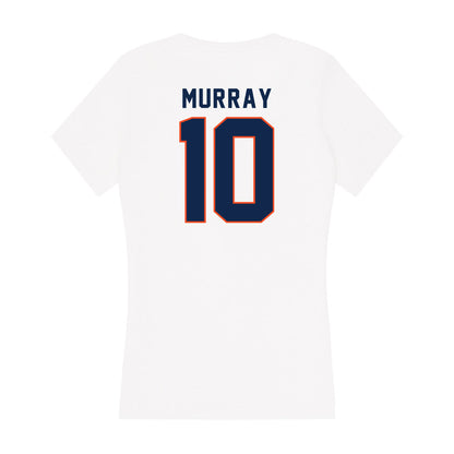 Virginia - NCAA Men's Basketball : Taine Murray - Women's V-Neck T-Shirt-1