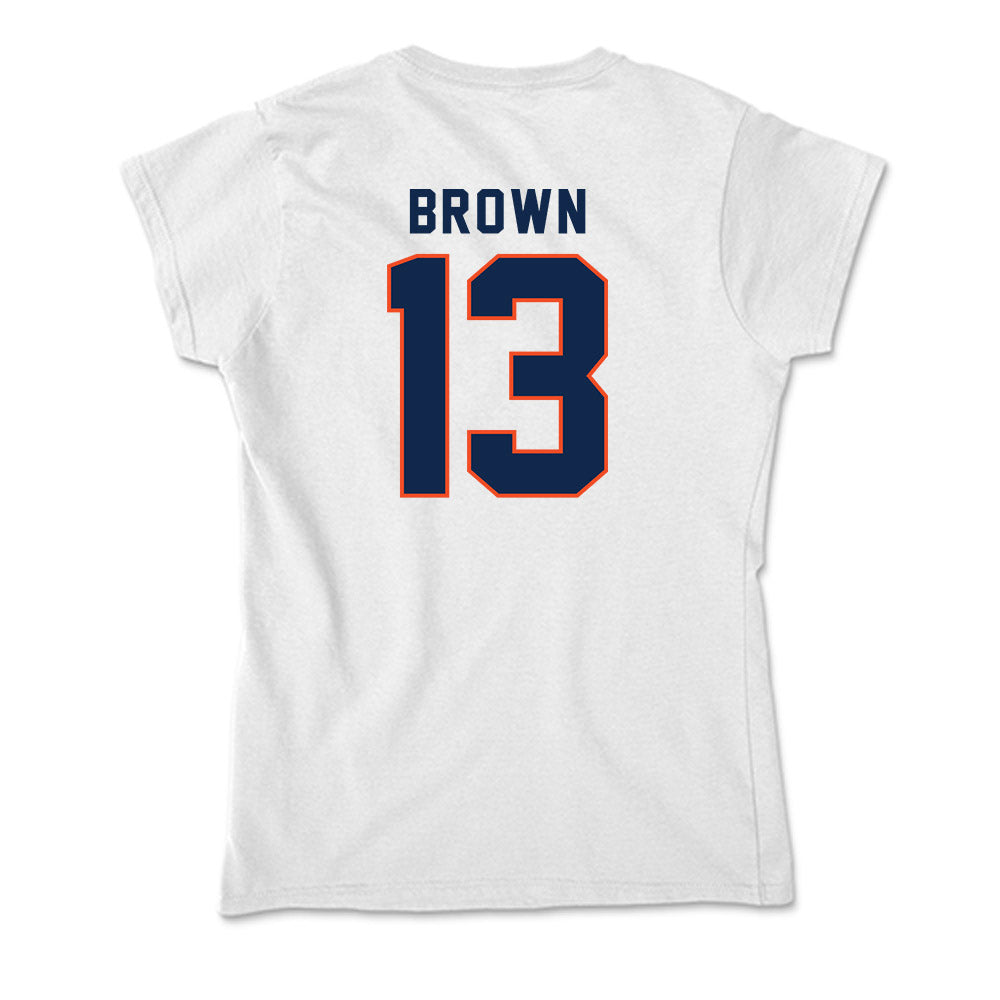 Virginia - NCAA Football : Myles Brown - Soft Style Women’s T-Shirt-1