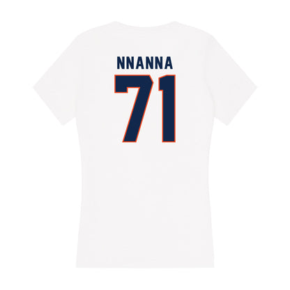 Virginia - NCAA Football : Ugonna Nnanna - Women's V-Neck T-Shirt-1