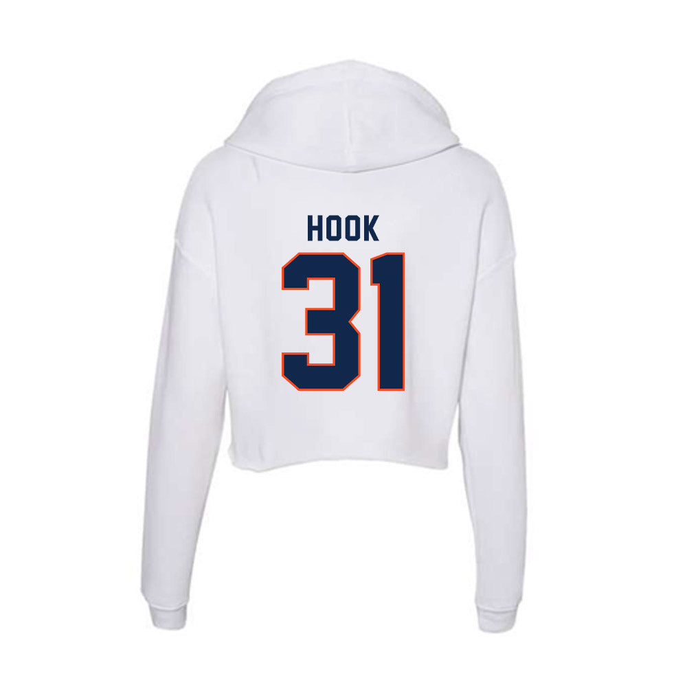 Virginia - NCAA Men's Lacrosse : Colin Hook - Women's Crop Fleece Hoodie-1