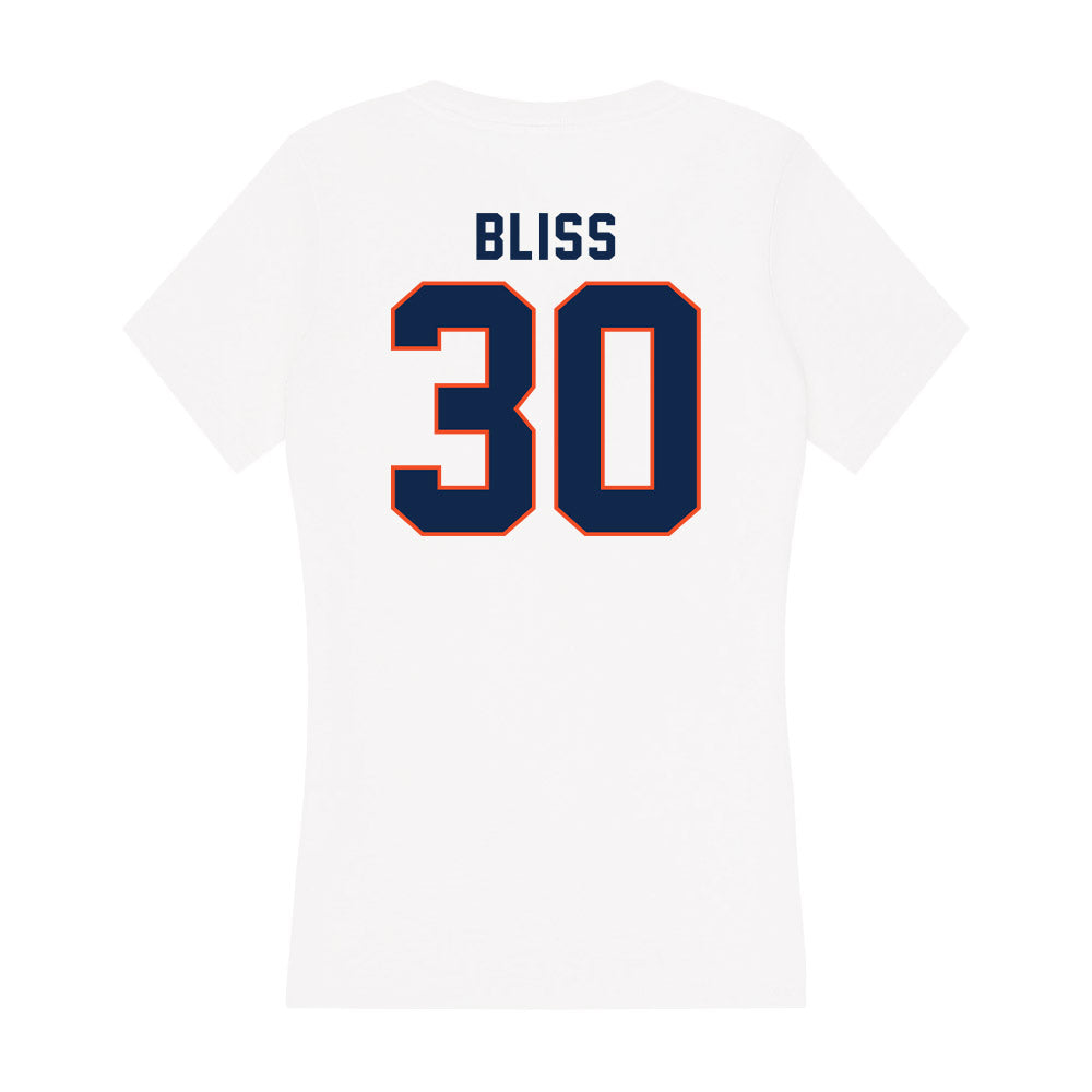 Virginia - NCAA Men's Basketball : Christian Bliss - Women's V-Neck T-Shirt-1