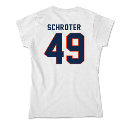 Virginia - NCAA Men's Lacrosse : John Schroter - Soft Style Women’s T-Shirt-1