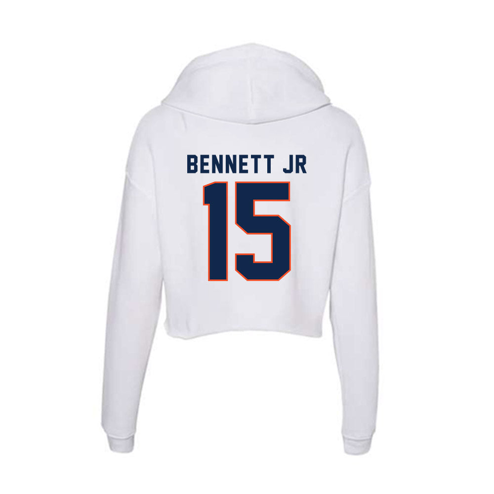 Virginia - NCAA Football : Chico Bennett Jr - Women's Crop Fleece Hoodie-1