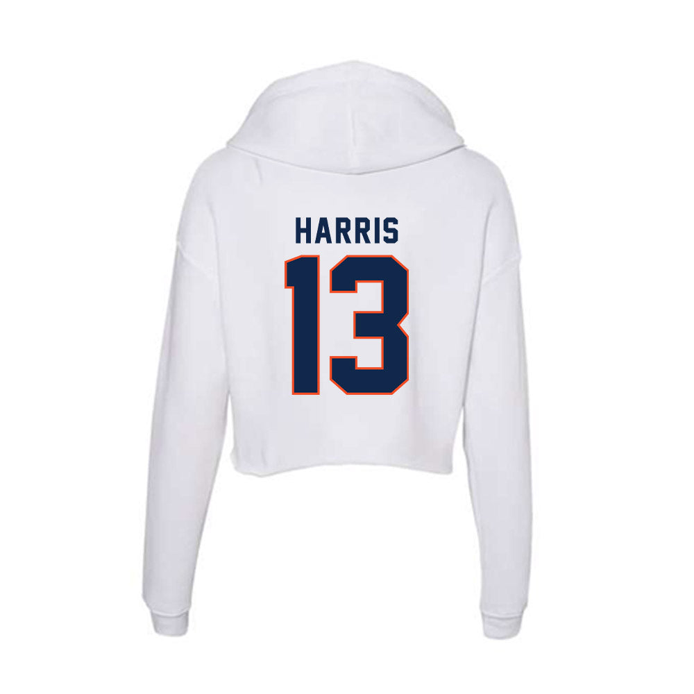 Virginia - NCAA Softball : Madison Harris - Women's Crop Fleece Hoodie-1