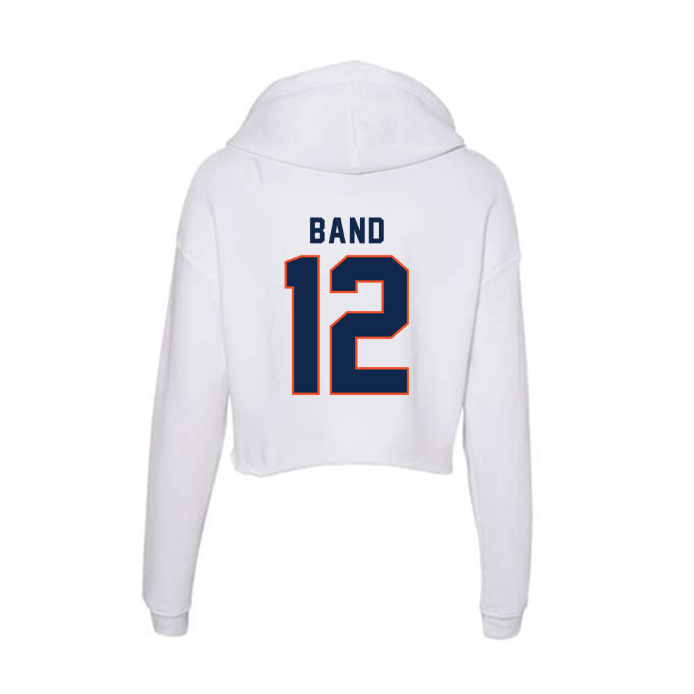 Virginia - NCAA Men's Lacrosse : Chase Band - Women's Crop Fleece Hoodie-1