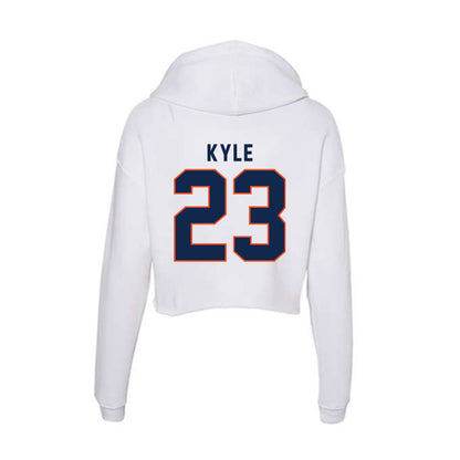 Virginia - NCAA Football : Tayvonn Kyle - Women's Crop Fleece Hoodie-1