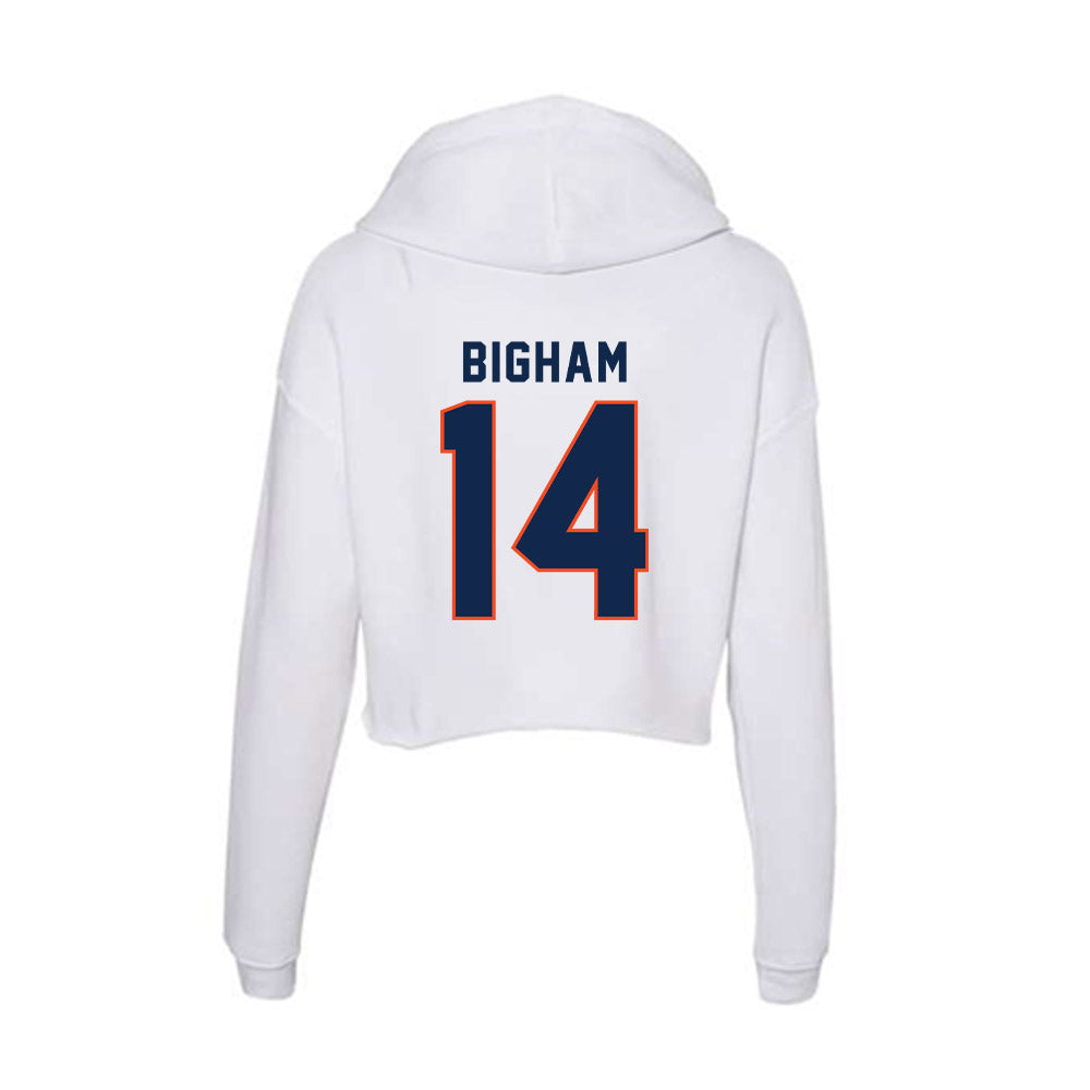 Virginia - NCAA Softball : Eden Bigham - Women's Crop Fleece Hoodie-1