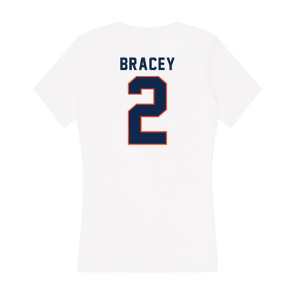 Virginia - NCAA Football : Stevie Bracey - Women's V-Neck T-Shirt-1