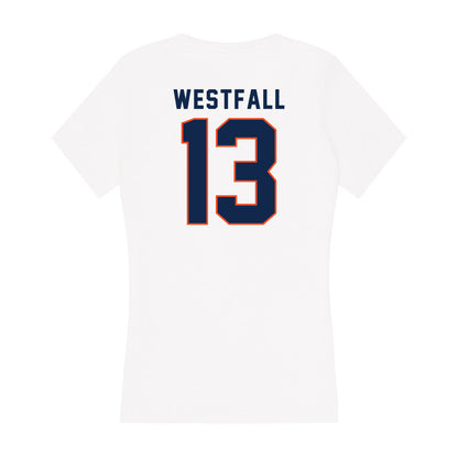 Virginia - NCAA Football : Sam Westfall - Women's V-Neck T-Shirt-1