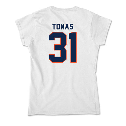 Virginia - NCAA Baseball : Angelo Tonas - Soft Style Women’s T-Shirt-1