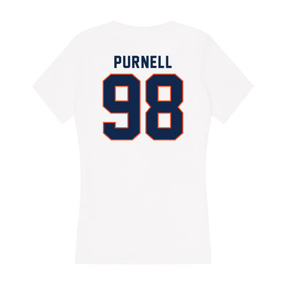 Virginia - NCAA Football : Bryce Purnell - Women's V-Neck T-Shirt-1