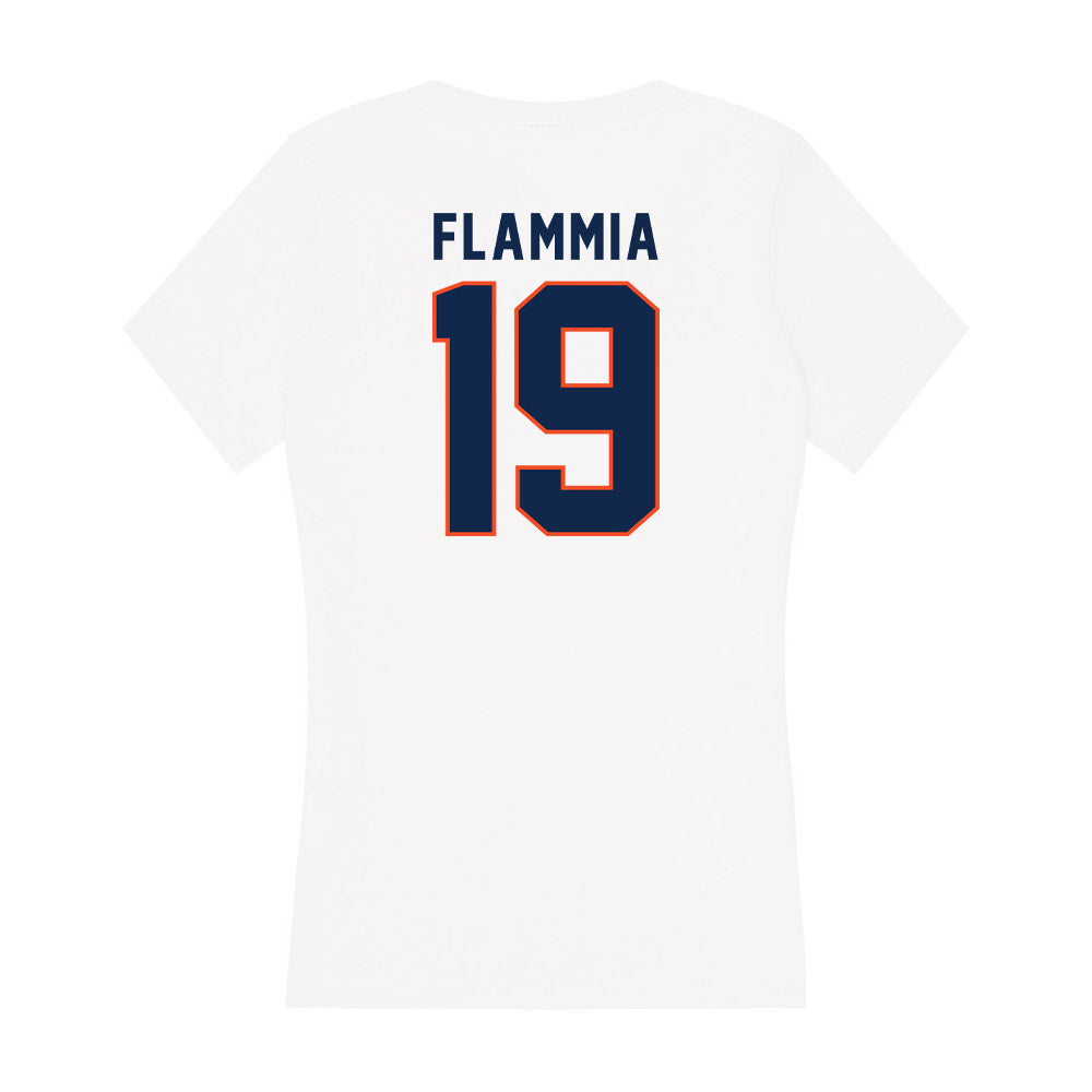 Virginia - NCAA Women's Soccer : Jill Flammia - Women's V-Neck T-Shirt-1