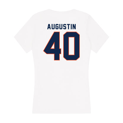 Virginia - NCAA Baseball : Matt Augustin - Women's V-Neck T-Shirt-1