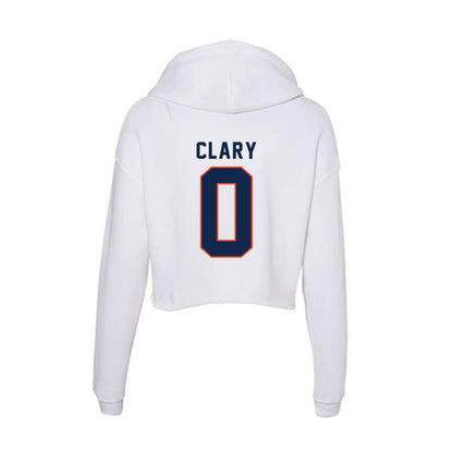 Virginia - NCAA Football : Antonio Clary - Women's Crop Fleece Hoodie-1