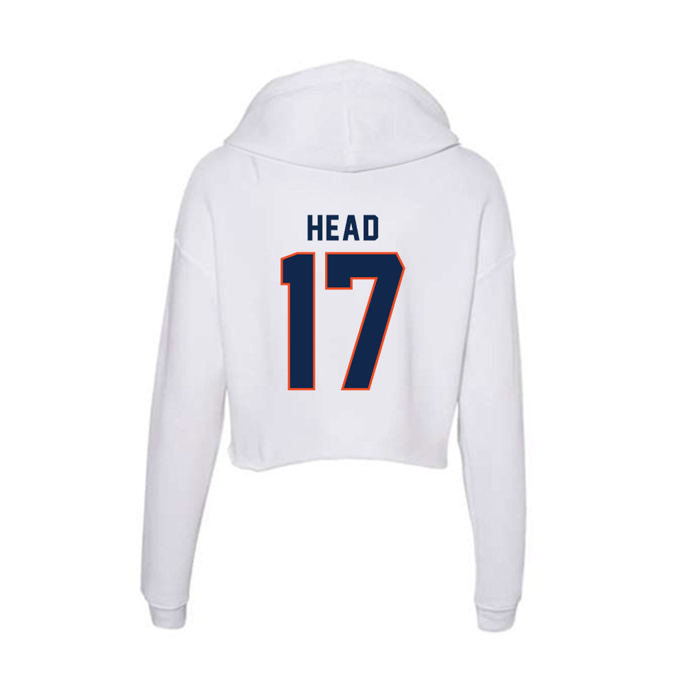 Virginia - NCAA Baseball : Tristan Head - Women's Crop Fleece Hoodie-1