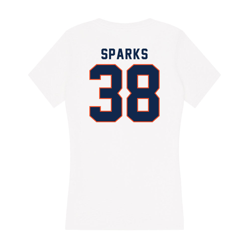 Virginia - NCAA Football : Daniel Sparks - Women's V-Neck T-Shirt-1