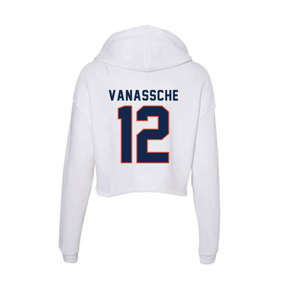 Virginia - NCAA Softball : Lauren VanAssche - Women's Crop Fleece Hoodie-1