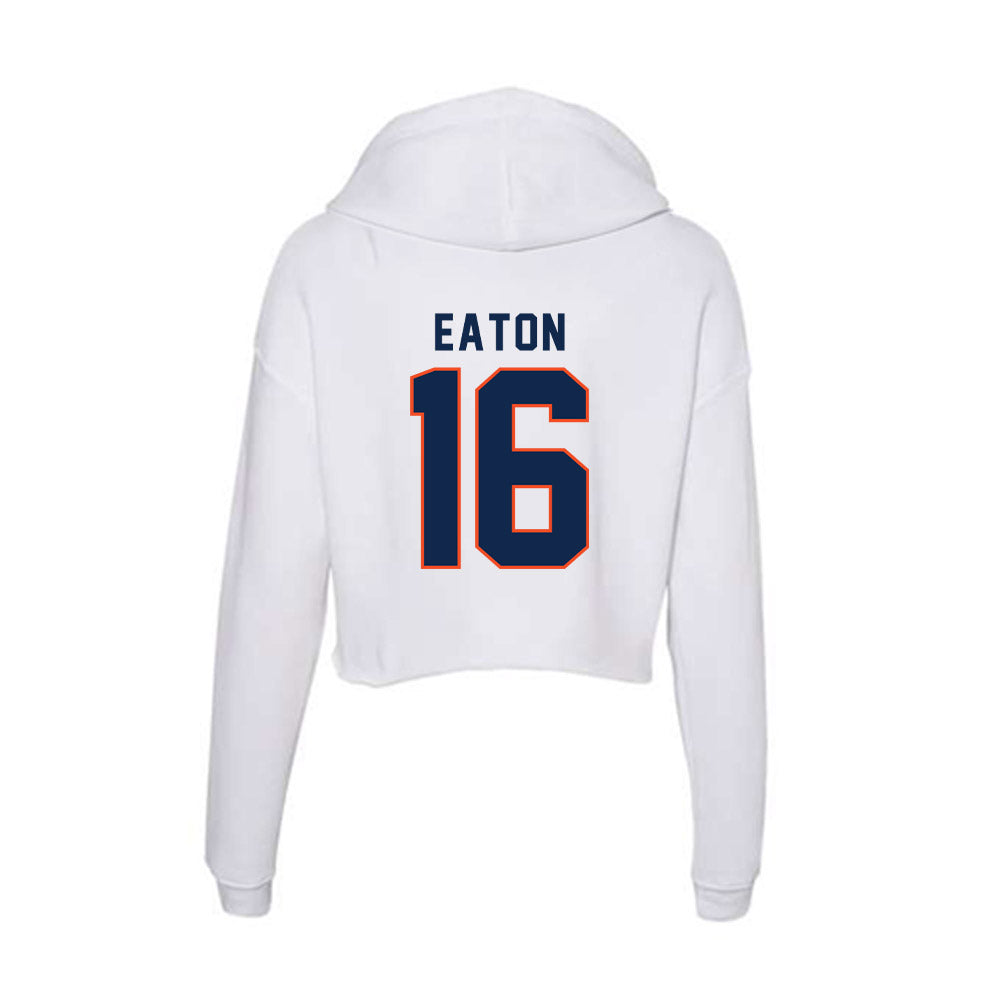 Virginia - NCAA Softball : Mary Caroline Eaton - Women's Crop Fleece Hoodie-1