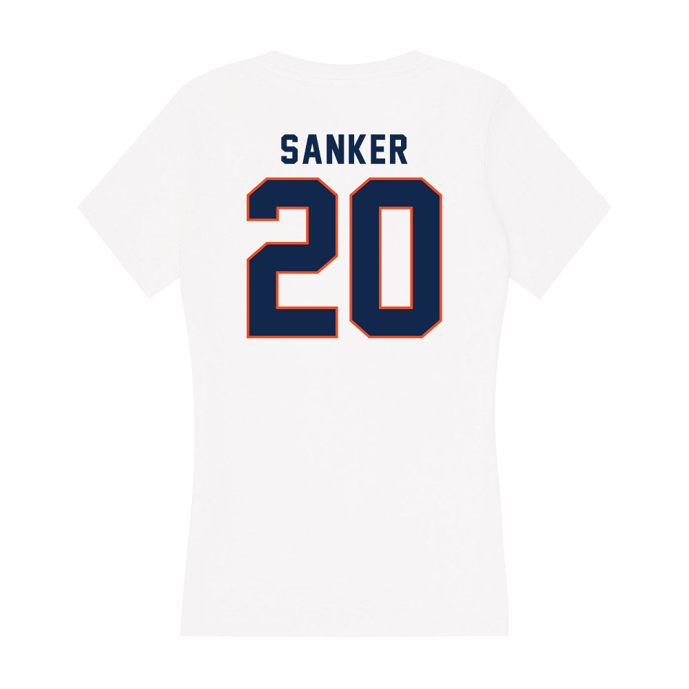 Virginia - NCAA Football : Jonas Sanker - Women's V-Neck T-Shirt-1