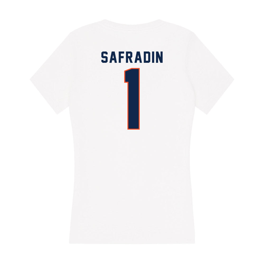 Virginia - NCAA Women's Soccer : Victoria Safradin - Women's V-Neck T-Shirt-1