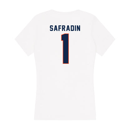 Virginia - NCAA Women's Soccer : Victoria Safradin - Women's V-Neck T-Shirt-1