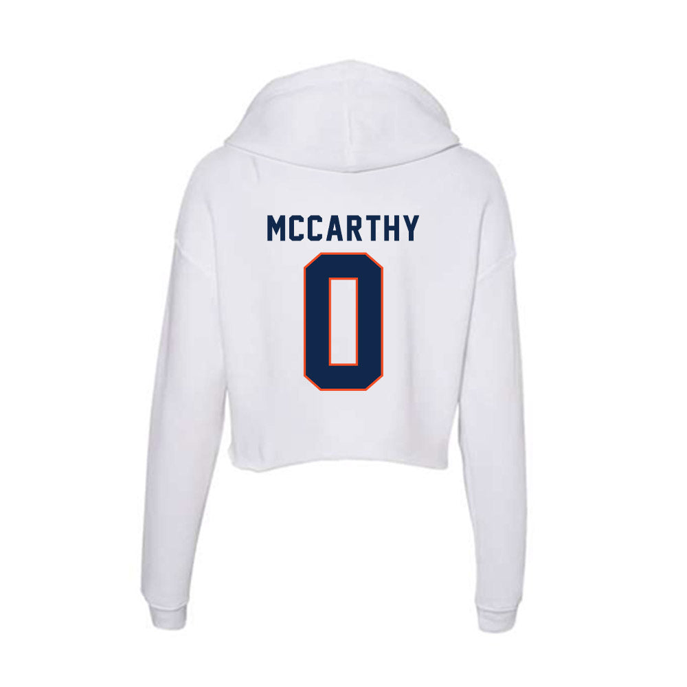 Virginia - NCAA Men's Lacrosse : Kian McCarthy - Women's Crop Fleece Hoodie-1