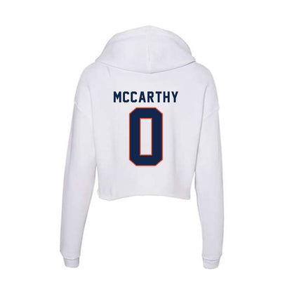 Virginia - NCAA Men's Lacrosse : Kian McCarthy - Women's Crop Fleece Hoodie-1