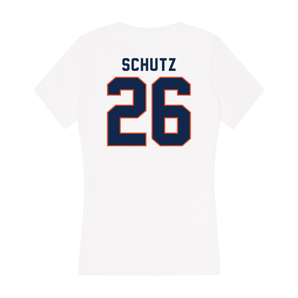 Virginia - NCAA Men's Lacrosse : Griffin Schutz - Women's V-Neck T-Shirt-1